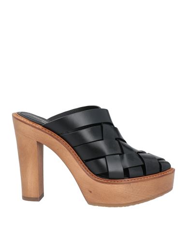 Paloma Barceló Woman Mules & Clogs Black Size 8 Leather In Black