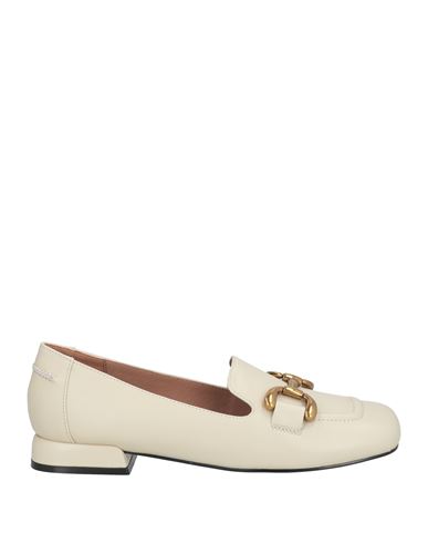 Bibi Lou Woman Loafers Ivory Size 8 Leather In White