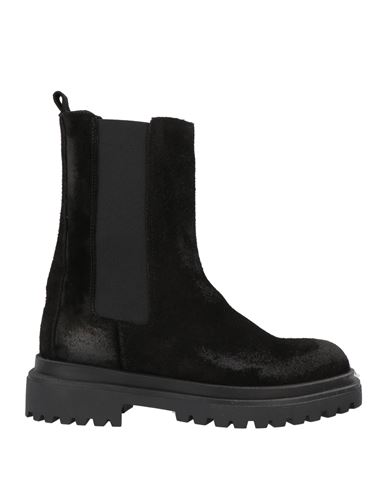 Trend Woman Ankle Boots Black Size 8 Leather In Black