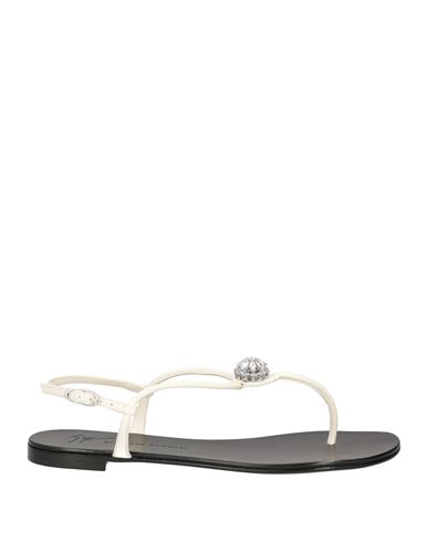 Giuseppe Zanotti Crystal-embellished Mirrored-leather Sandals In White