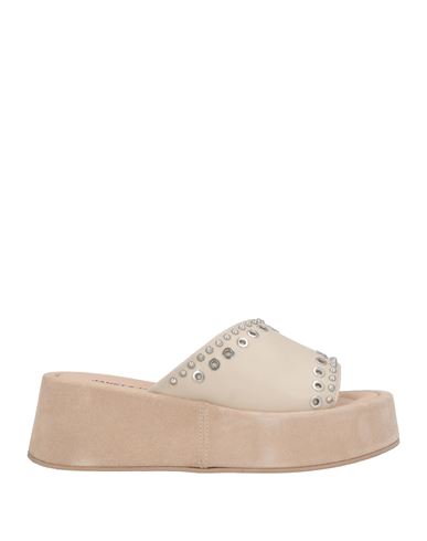 Janet & Janet Woman Sandals Beige Size 6 Leather In Beige