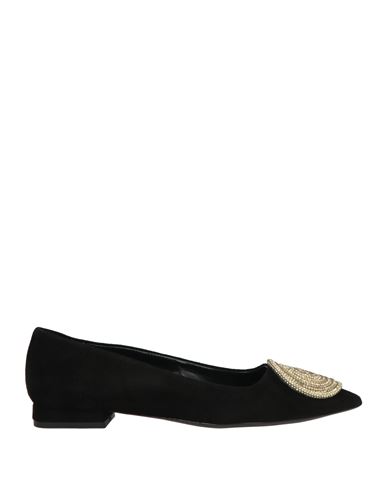 Compagnia Italiana Woman Ballet Flats Black Size 8 Leather In Black