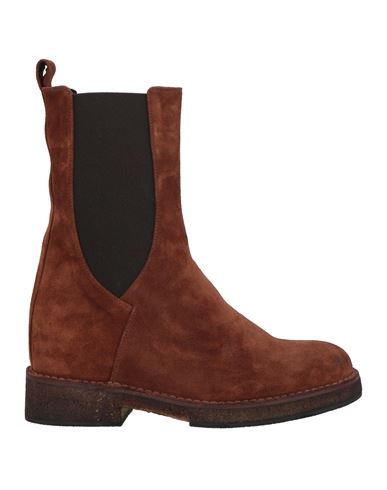 Pantanetti Woman Ankle Boots Brown Size 7 Leather In Brown