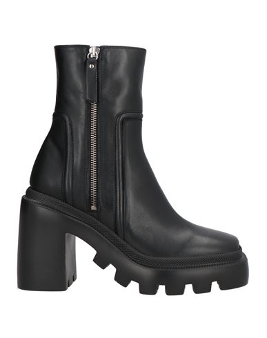 VIC MATIE VIC MATIĒ WOMAN ANKLE BOOTS BLACK SIZE 8 LEATHER 