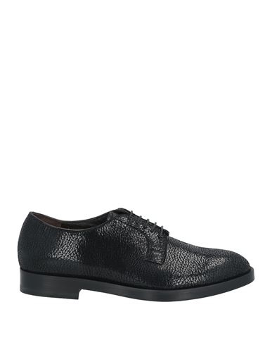 Francesco Pace Woman Lace-up Shoes Black Size 6 Leather In Black