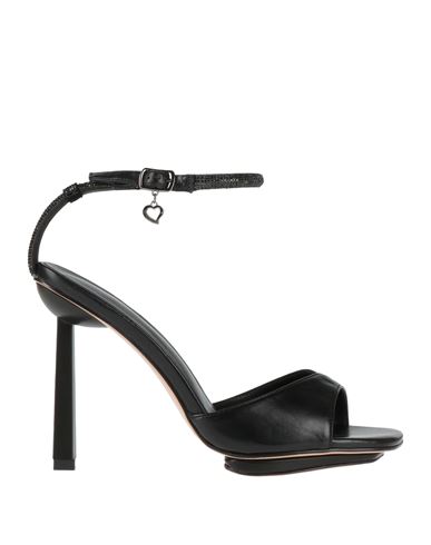 Tua By Braccialini Woman Sandals Black Size 11 Textile Fibers In Black