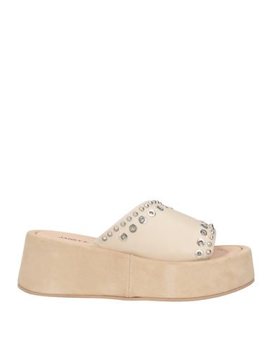 Janet & Janet Woman Sandals Ivory Size 8 Leather In White