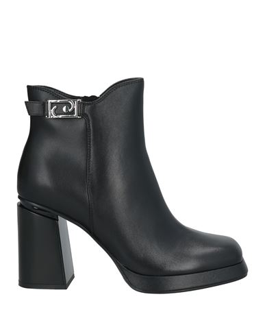 Liu •jo Woman Ankle Boots Black Size 7 Leather In Black