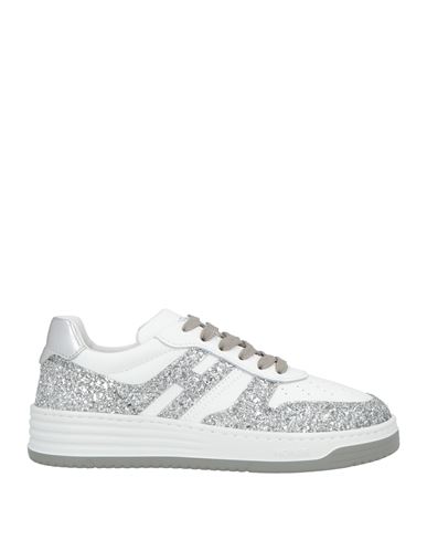 Hogan Woman Sneakers White Size 8 Leather In White