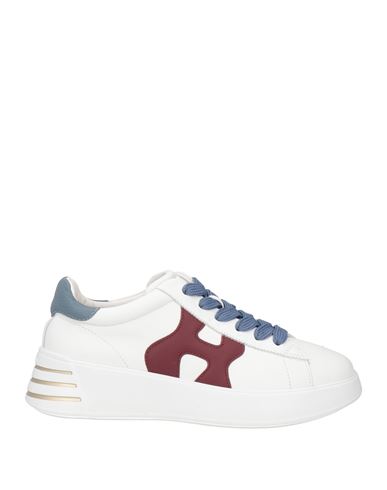 Hogan Woman Sneakers White Size 8 Leather In White