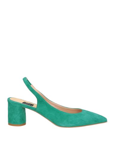 Islo Isabella Lorusso Woman Pumps Emerald Green Size 7 Leather In Multi