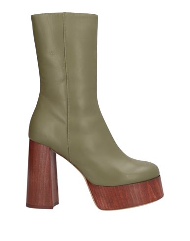 Gia Rhw Gia / Rhw Woman Ankle Boots Military Green Size 6 Leather