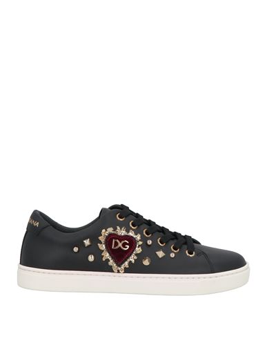Dolce & Gabbana Woman Sneakers Black Size 4 Calfskin