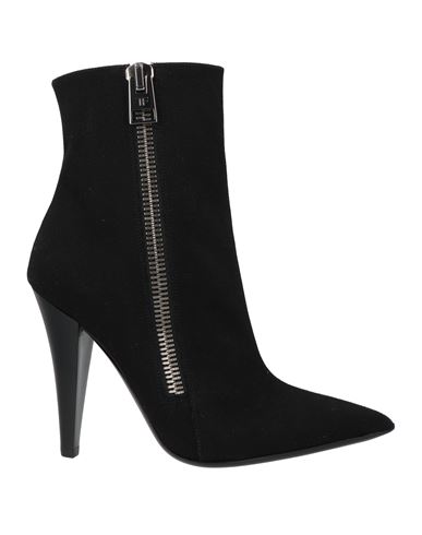 TOM FORD TOM FORD WOMAN ANKLE BOOTS BLACK SIZE 8 COTTON, ZAMAK 