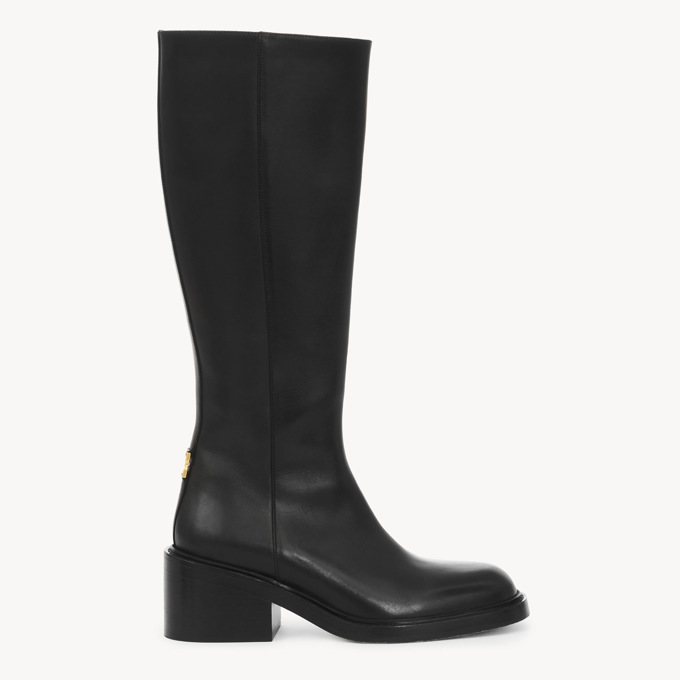Chloé Bottes Marcie Femme Noir Taille 37 100% Cuir De Veau In Black
