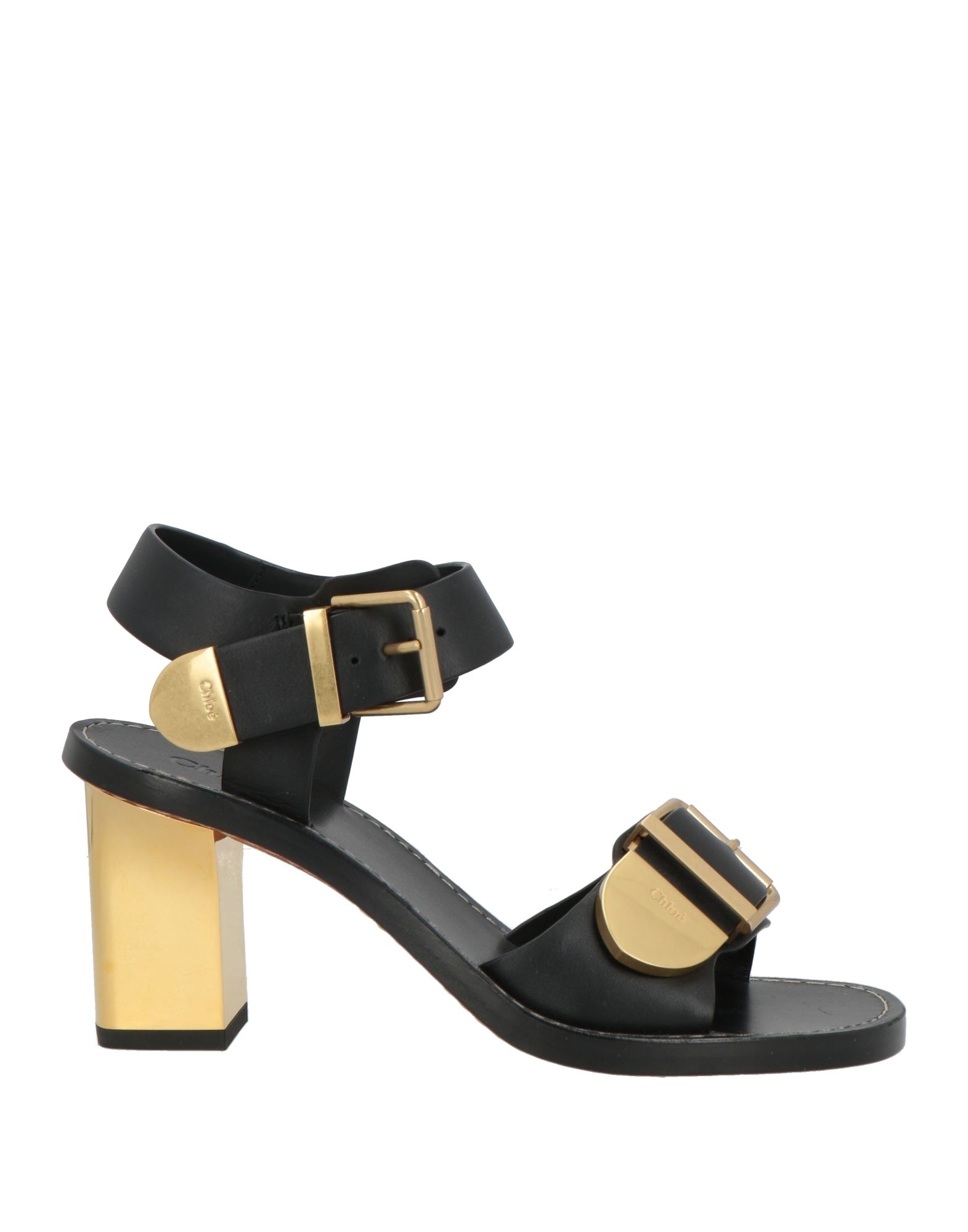 See By Chloe リングバックル付 フラットトングサンダル STYLEBLOCK サンダル ベルト付きレザー調フラットトングサンダル