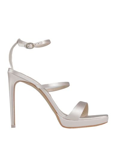 Sophia Webster Woman Sandals Off White Size 12 Textile Fibers In Off White