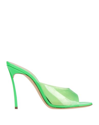 Casadei Woman Sandals Green Size 7 Rubber In Green