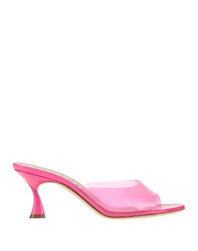 Casadei Woman Sandals Fuchsia Size 7 Pvc - Polyvinyl Chloride In Pink