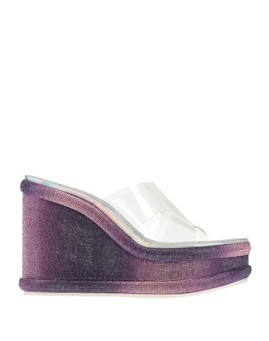 Casadei Woman Sandals Transparent Size 8 Pvc - Polyvinyl Chloride In Transparent