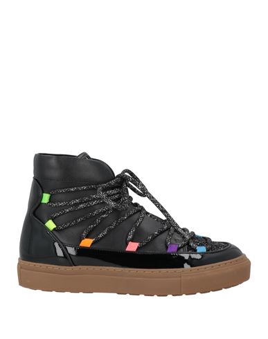 Sophia Webster Woman Sneakers Black Size 8 Leather, Textile Fibers In Black