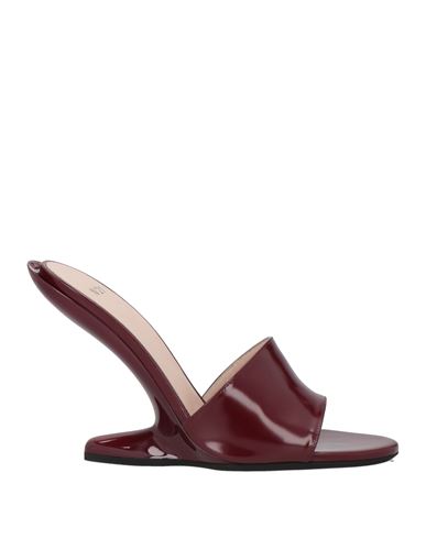 N°21 Woman Sandals Burgundy Size 8 Leather In Red