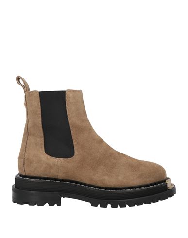 Sandro Suede Leather Chelsea Boots In Beige