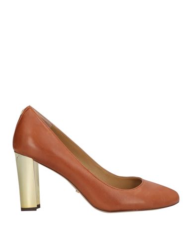 Ralph Lauren Lauren  Woman Pumps Tan Size 6.5 Leather In Brown