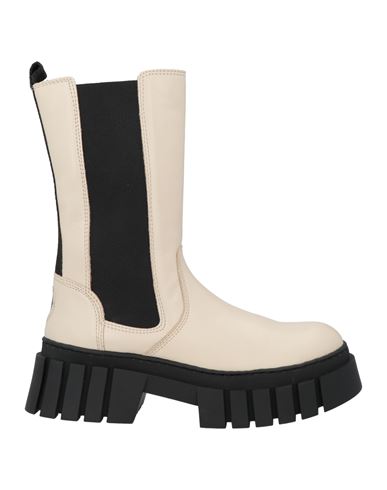 Tsakiris Mallas Woman Ankle Boots Beige Size 7 Leather In Beige