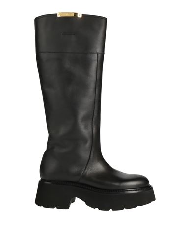 N°21 Schuhe Knee-high Leather Boots In Black