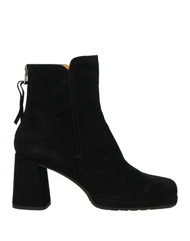 MARA BINI MARA BINI WOMAN ANKLE BOOTS BLACK SIZE 5 LEATHER 