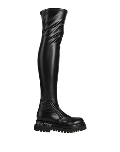 Fabi Woman Boot Black Size 7 Leather In Black