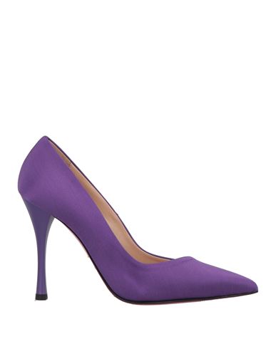 Luciano Padovan Woman Pumps Purple Size 7 Textile Fibers