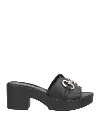 Cinzia Soft Woman Sandals Black Size 10 Leather
