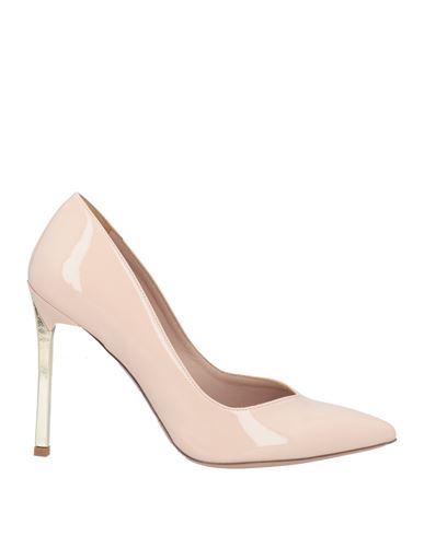 G.p. Per Noy Bologna G. P. Per Noy Bologna Woman Pumps Beige Size 6.5 Leather, Textile Fibers In Beige