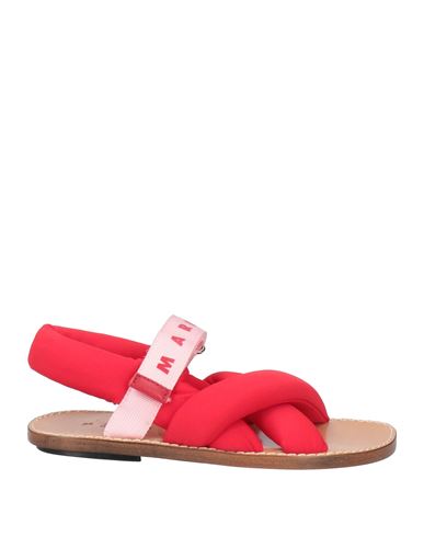 Marni Toddler Girl Sandals Red Size 10c Textile Fibers In Red