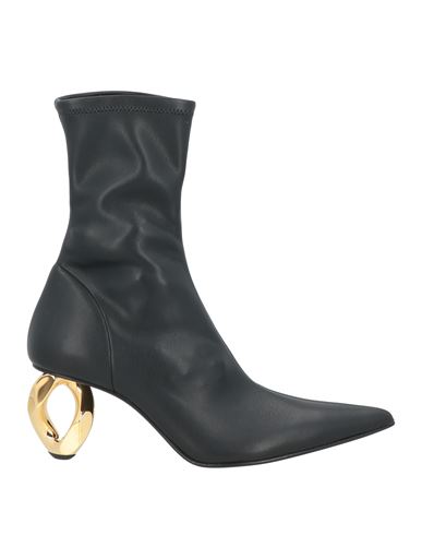 Jw Anderson J. W.anderson Pointed Chain Booties With Statement Heel 7 Cm In Black