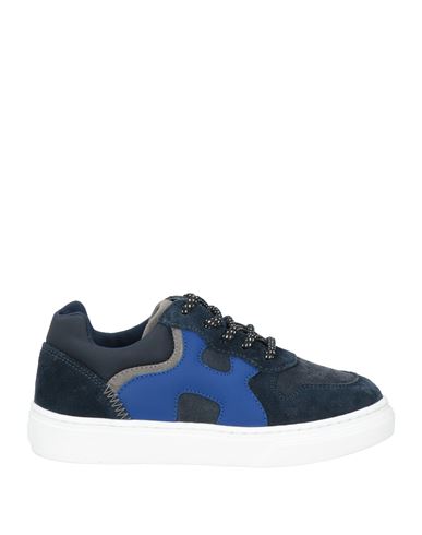 Shop Hogan Junior Toddler Boy Sneakers Navy Size 9.5c Leather, Textile Fibers