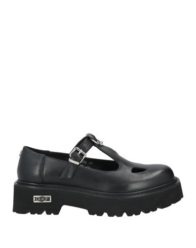 Cult Woman Loafers Black Size 8 Leather In Black