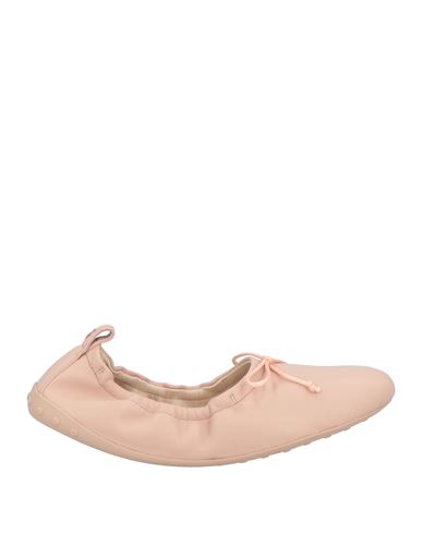 TOD'S TOD'S WOMAN BALLET FLATS LIGHT PINK SIZE 7.5 LEATHER 