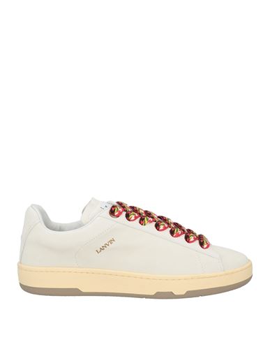 Shop Lanvin Man Sneakers Off White Size 9 Calfskin