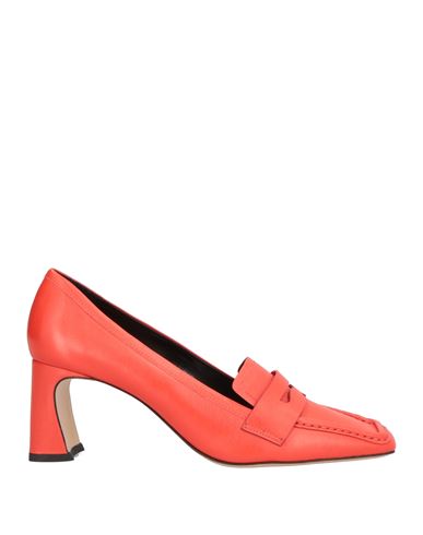 Vicenza ) Woman Loafers Tomato Red Size 11 Leather In Red