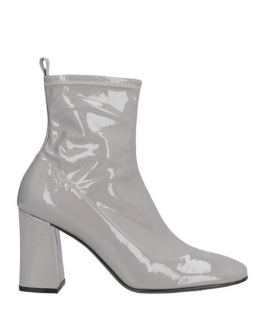 Sergio Rossi Woman Ankle Boots Grey Size 8 Textile Fibers In Grey