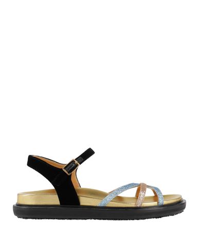 Marni Woman Sandals Sky Blue Size 8 Textile Fibers In Blue
