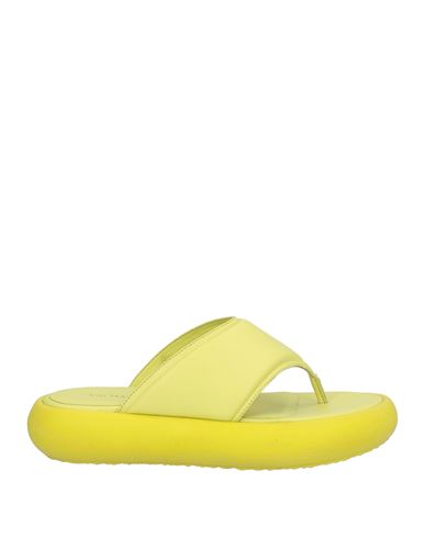 VIC MATIE VIC MATIĒ WOMAN THONG SANDAL YELLOW SIZE 10 LEATHER 