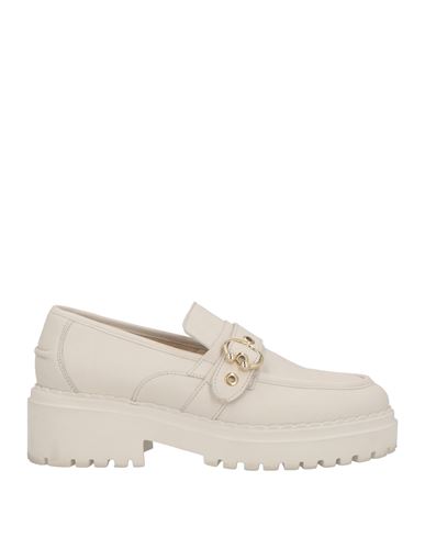 Nubikk Woman Loafers Off White Size 10 Leather In Off White
