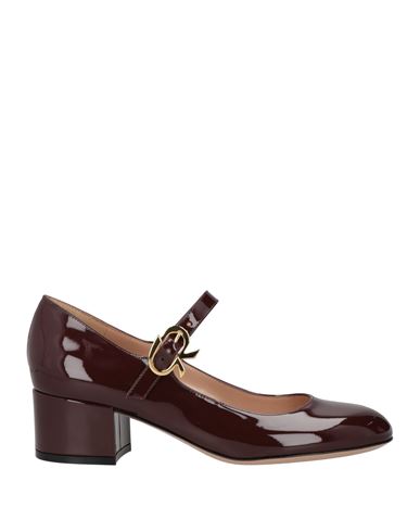 Gianvito Rossi Woman Pumps Burgundy Size 8 Leather