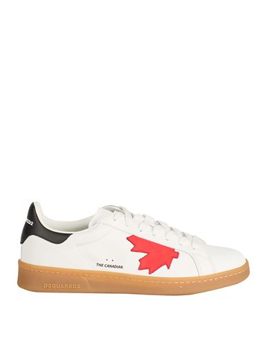 Dsquared2 Woman Sneakers White Size 10 Calfskin In White