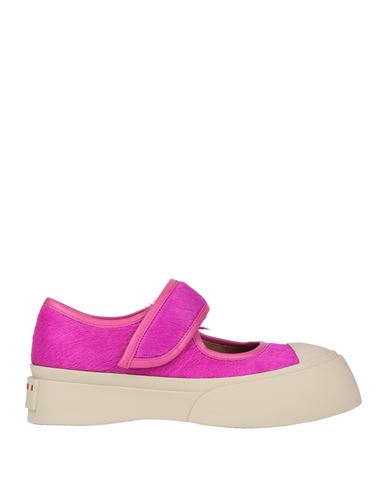Marni Woman Pumps Fuchsia Size 8 Leather, Rubber In Pink