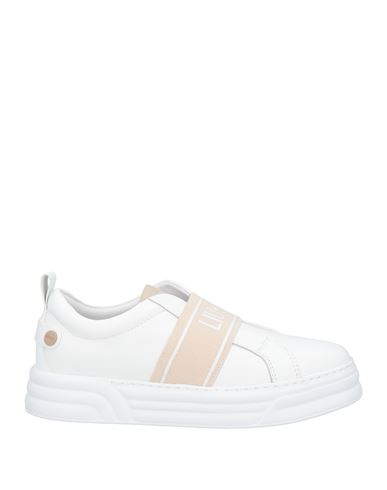 Liu •jo Woman Sneakers White Size 7 Leather, Textile Fibers In White